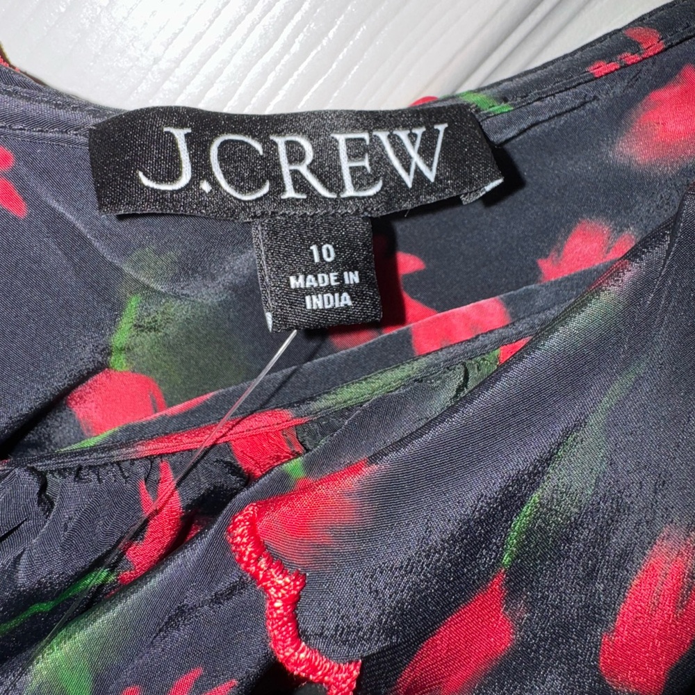 Jcrew Ruffle-collar mini dress in painted daisy print - Picture 6 of 7